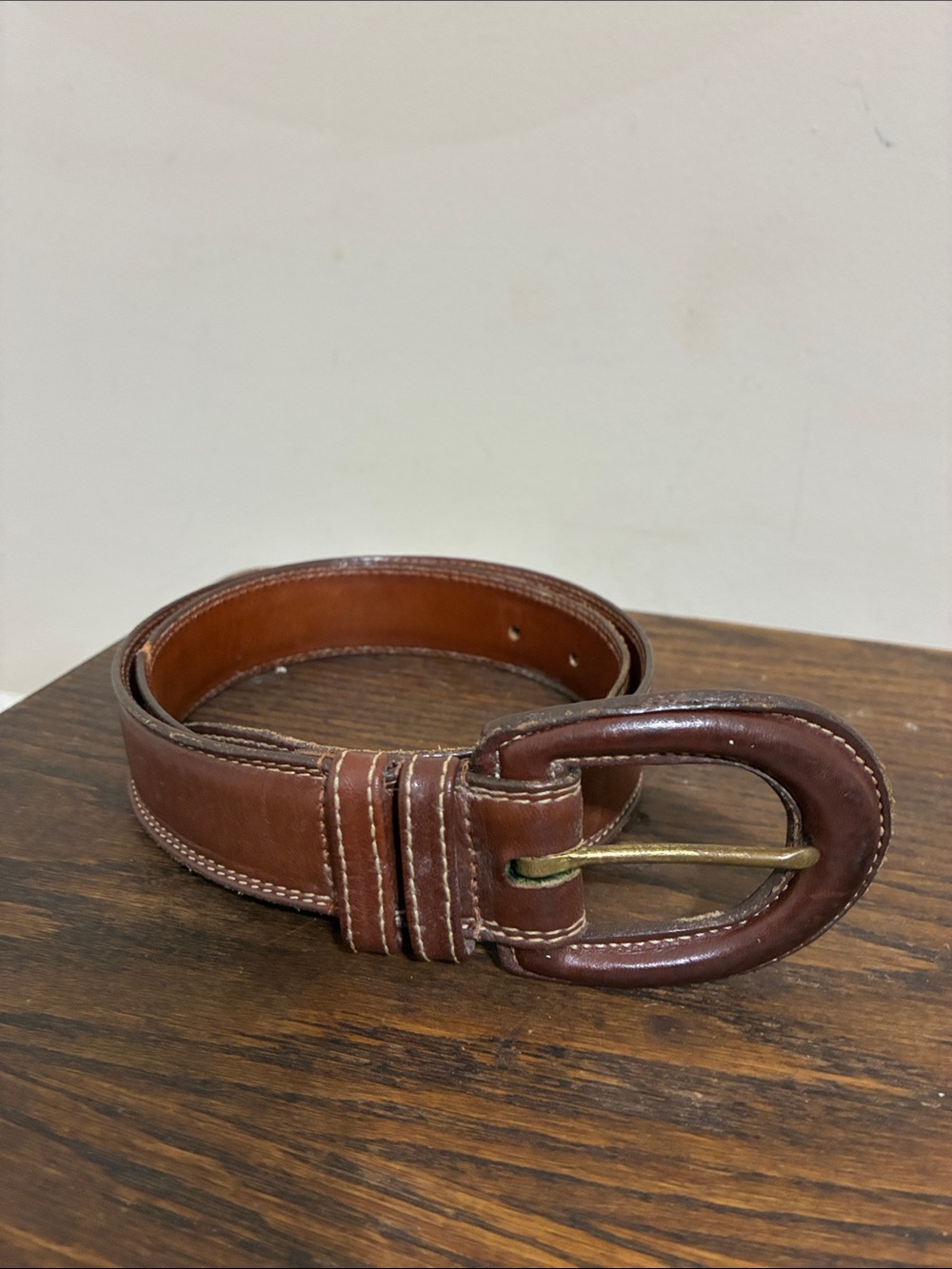 VTg Coach Made in the USA Brown Leather Men’s Belt M Classic Old Money Preppy